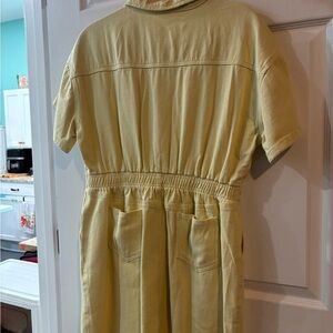 Yellow Short Sleeve Jumpsuit